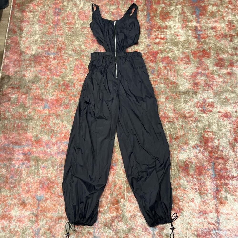 Nylon cutout jumpsuit